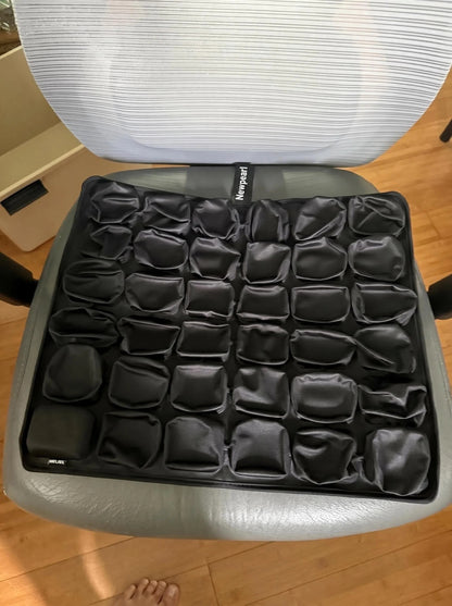 Upgrade Travel Cushion with No External Air Pump, Airplane Seat Cushion for Long Flights, Portable Wheelchair Cushions