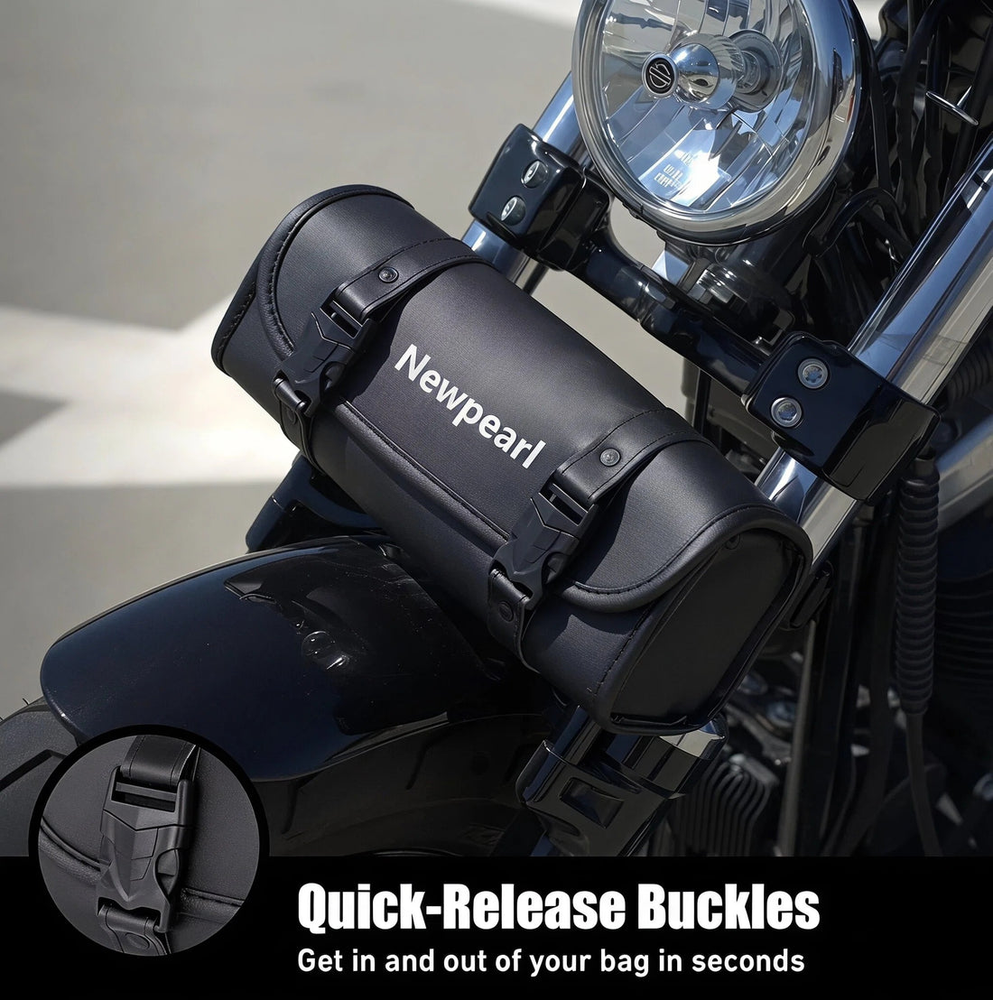 Time Capsule handlebar bag matched with vintage bike accessories