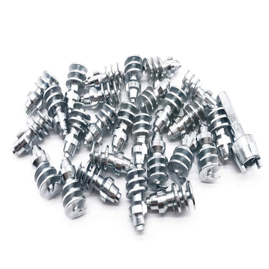 Carbide Tires Studs, 22.8mm Spikes for Tires-Security Anti-Skid Car Wheel Snow Tire Chains Studs for ATV SUV Motorcycle Loaders Tractors