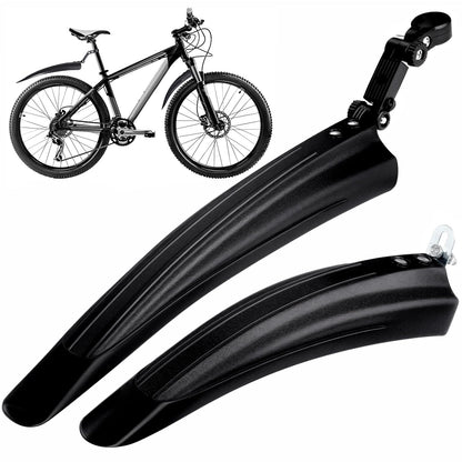 Bicycle Fender Set All-Weather Bike Mudguards Widened, Quick-Install Fenders for Mountain & City Bikes