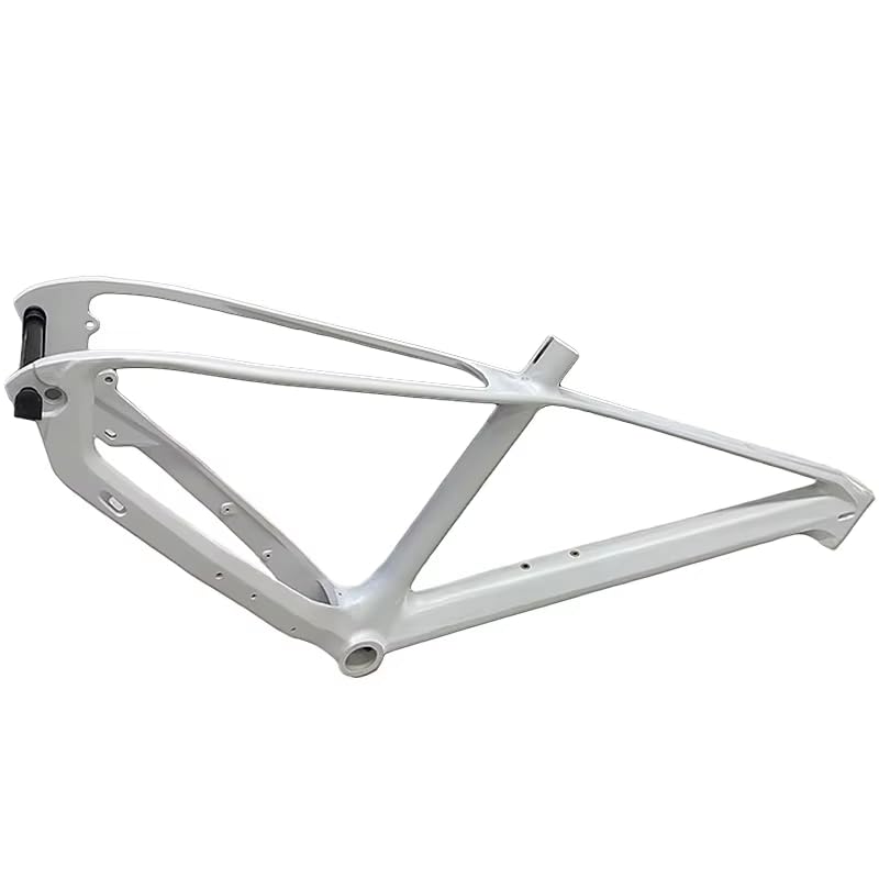 Mountain Bike Frame, Magnesium Alloy Bicycle Frame in White, DIY Compatible