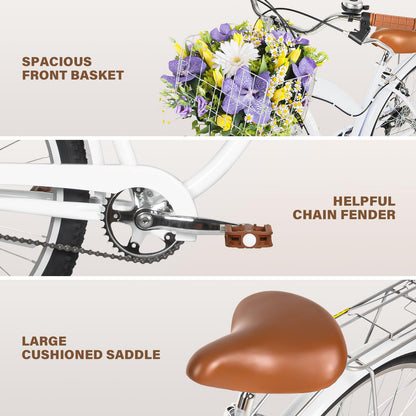 Beach Cruiser Bike, 24 & 26 inch Commuter Bicycle