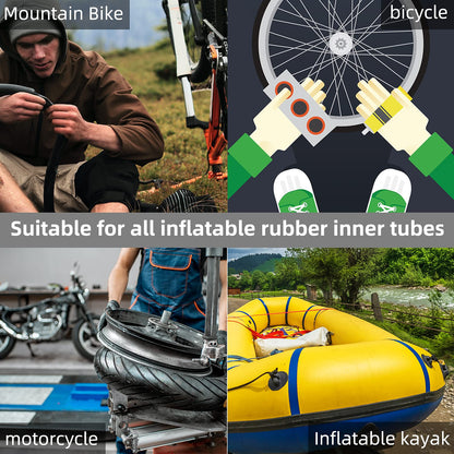 Bike Tire Repair Kits - Bycicle Inner Tube Puncture Patch Kit with 24PCS Vulcanizing Patches