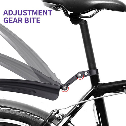 Bicycle Fender Set All-Weather Bike Mudguards Widened, Quick-Install Fenders for Mountain & City Bikes