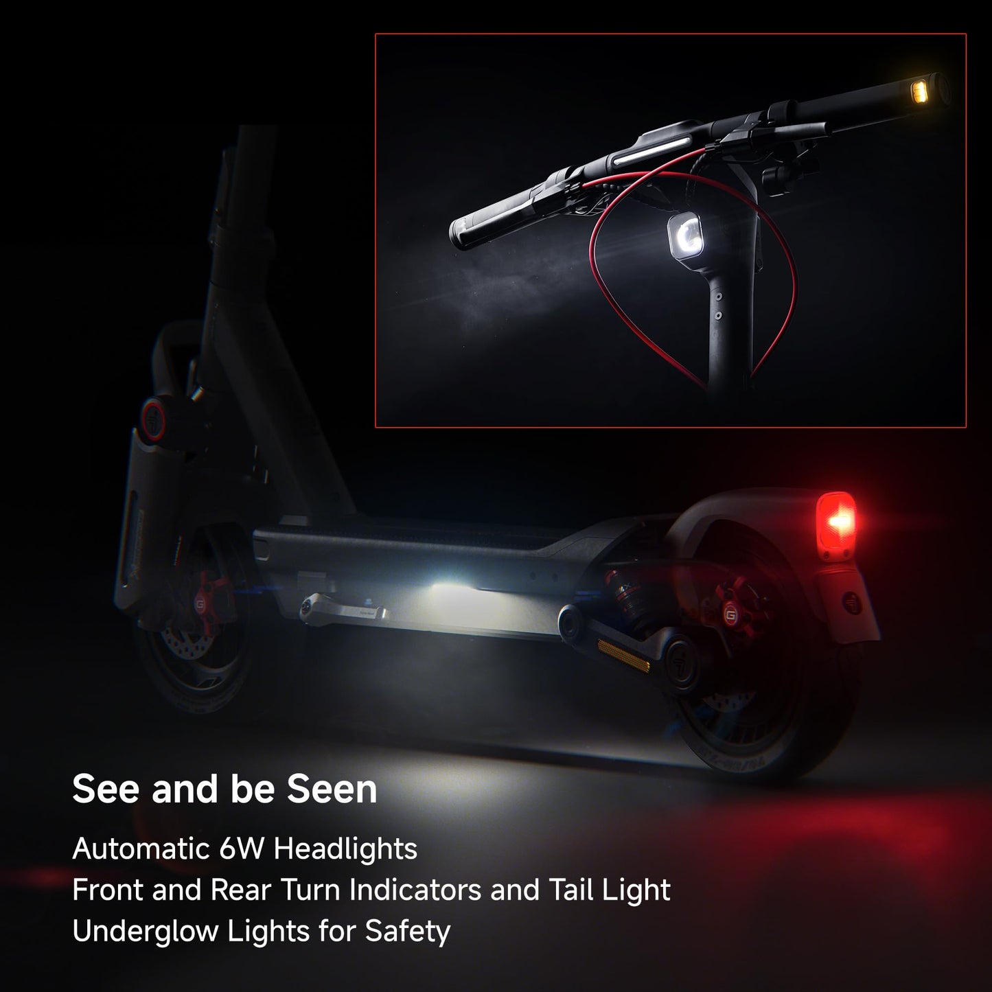 Electric Scooter, Up to 22–28 MPH, Long Range