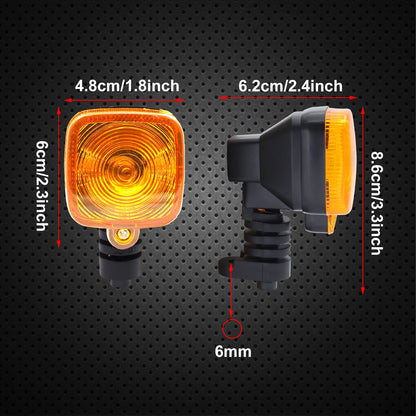 Turn Signal Lights, square 2PCS 12V LED Direction Indicator Lamp