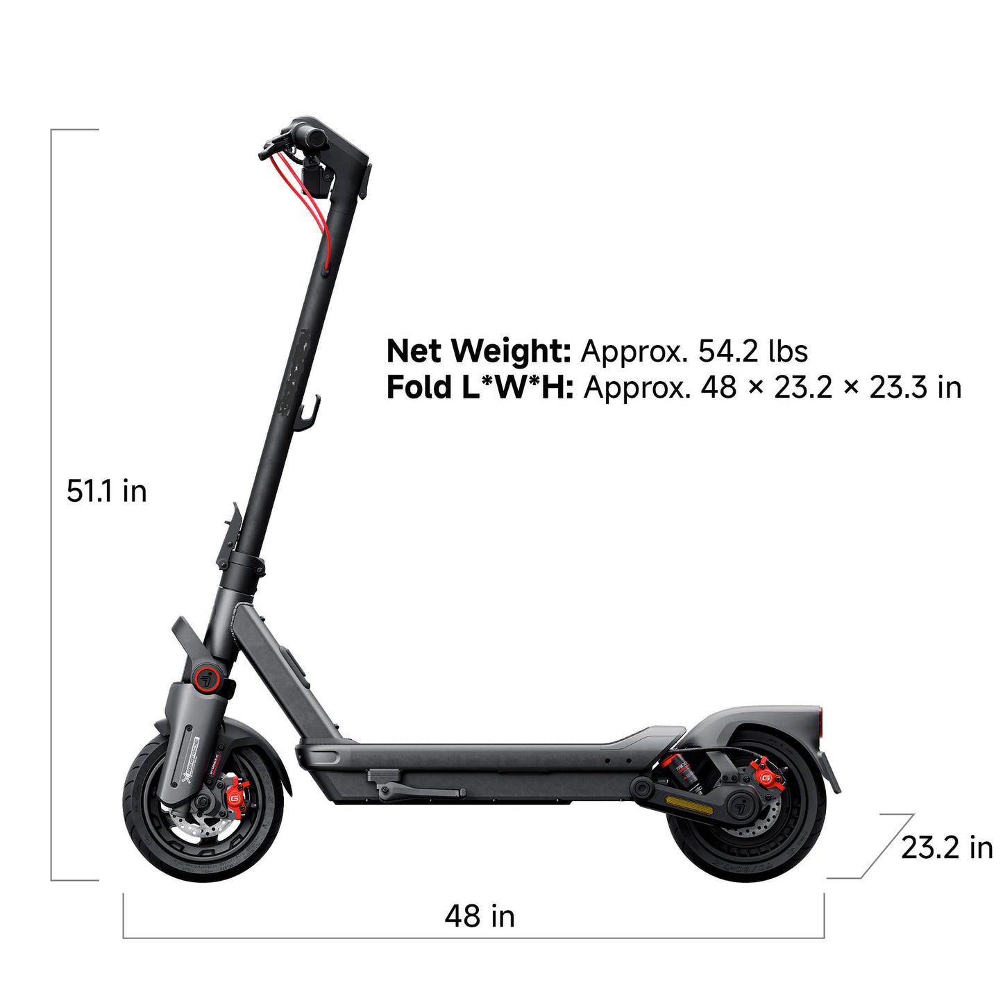 Electric Scooter, Up to 22–28 MPH, Long Range