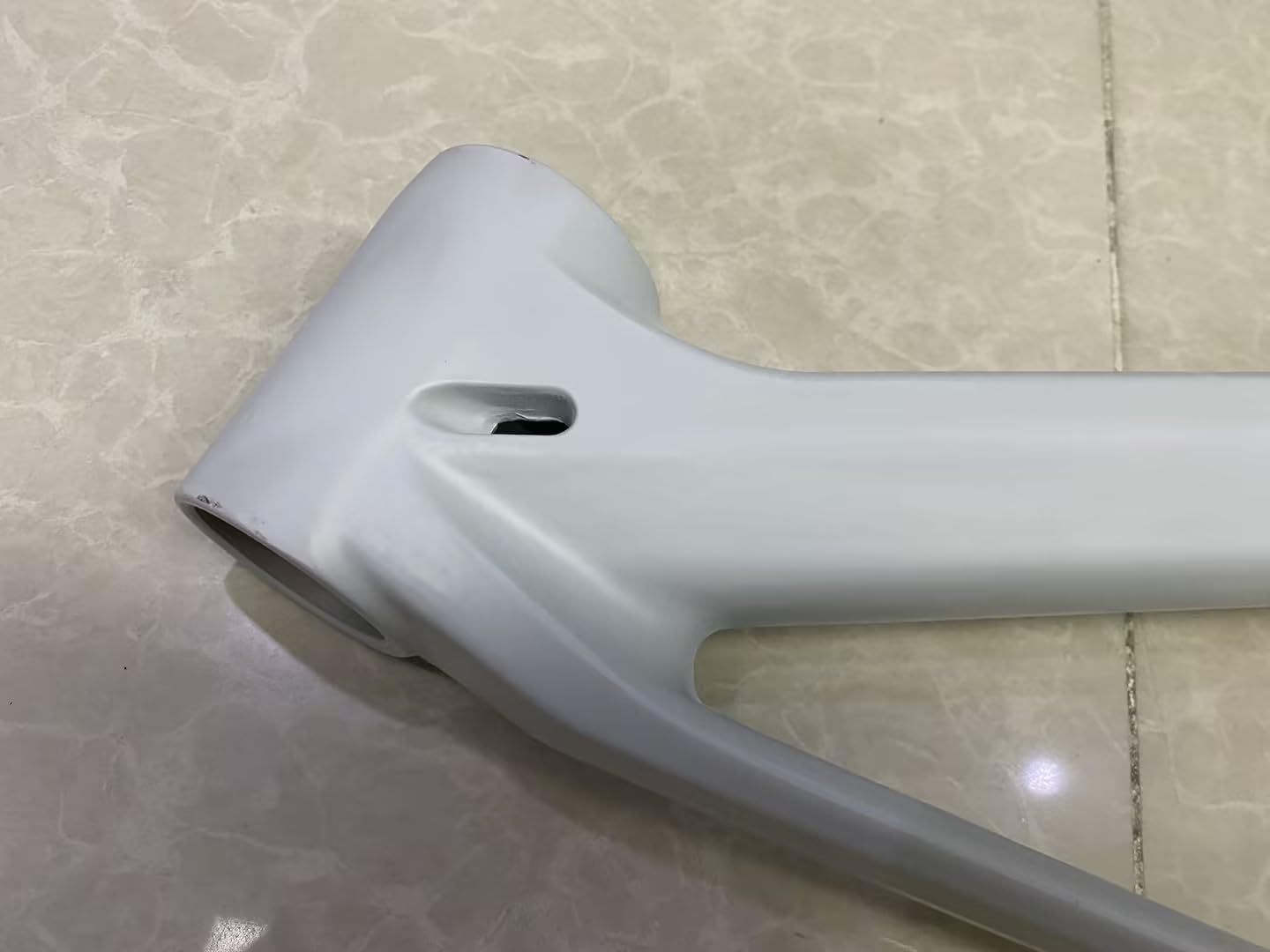 Mountain Bike Frame, Magnesium Alloy Bicycle Frame in White, DIY Compatible