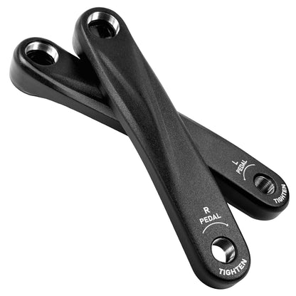 Bike Crank Arm in Square Hole,170MM Black Ebike Crank Arm