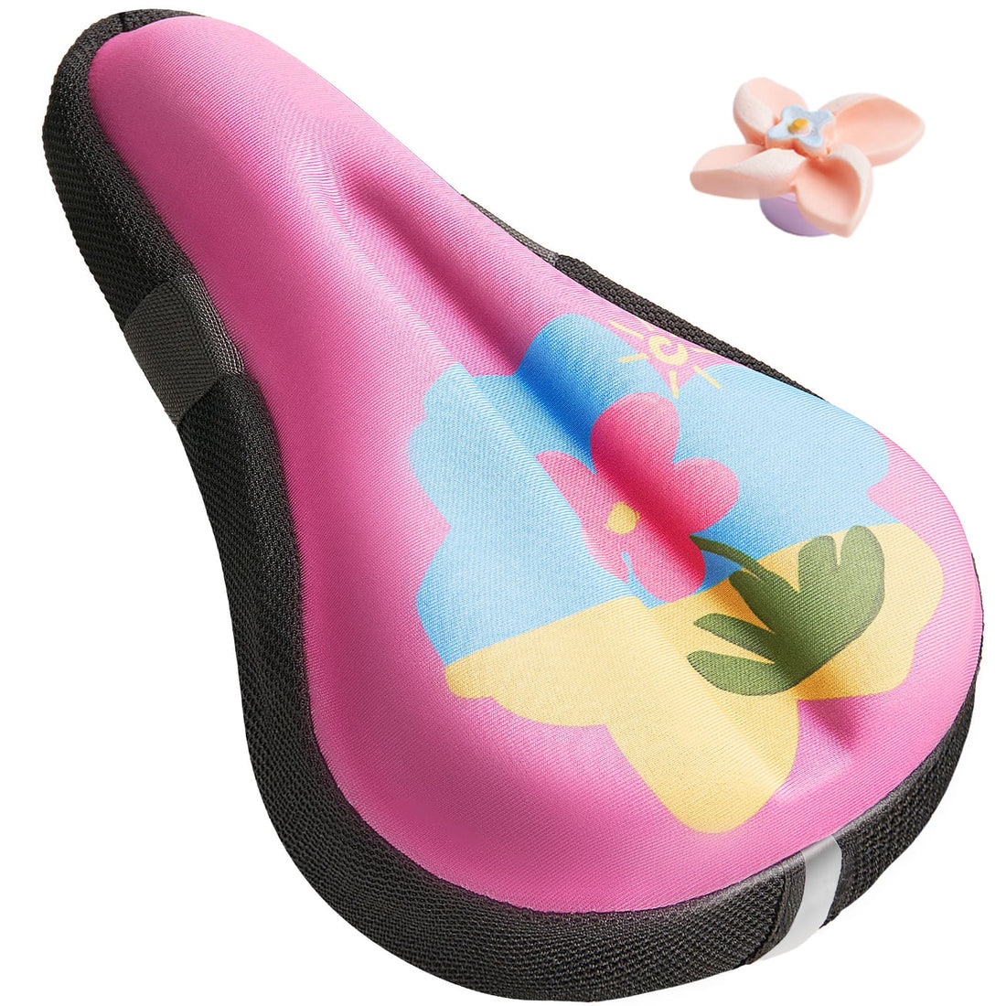 Newpearl pink kids gel bike seat cover