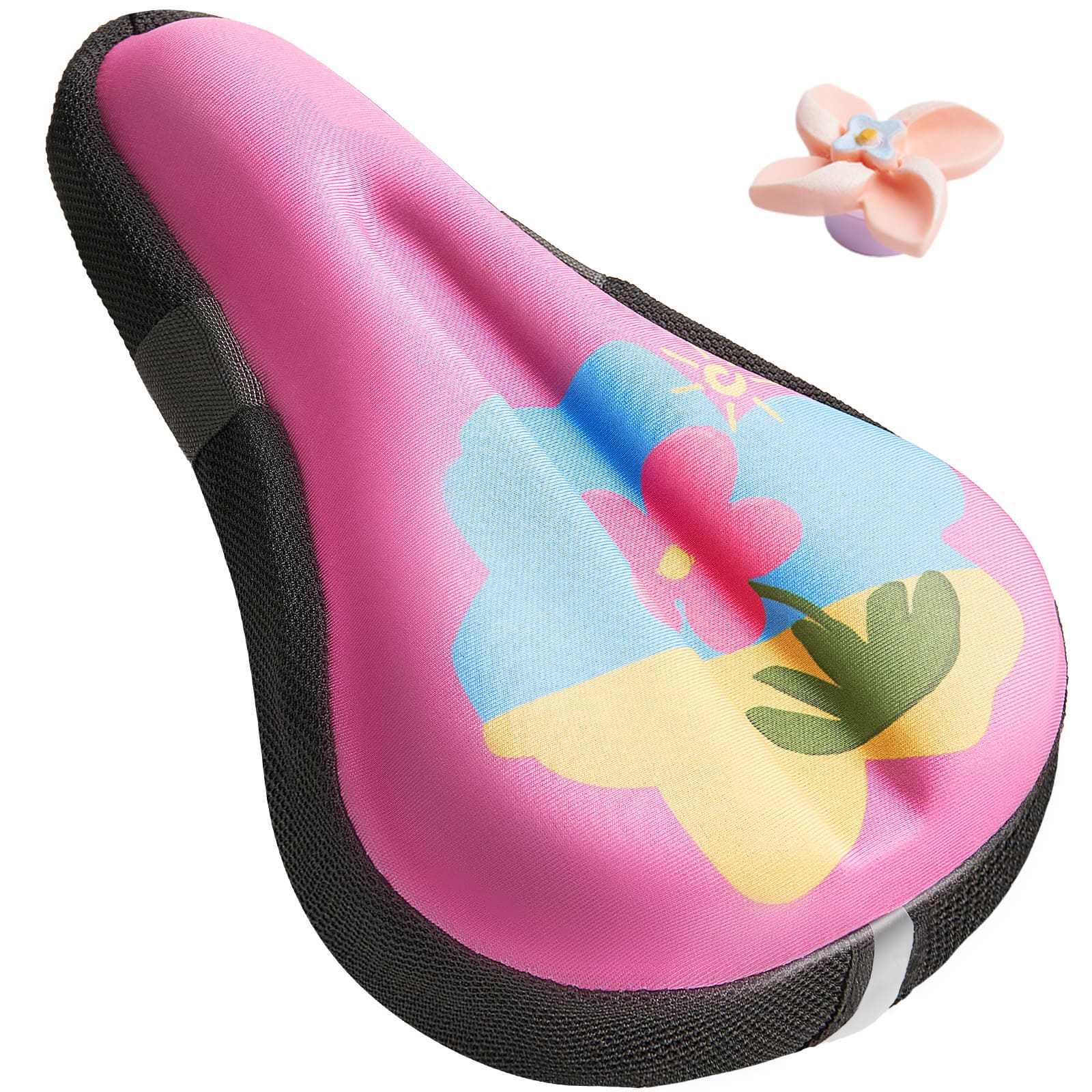 Newpearl pink kids gel bike seat cover