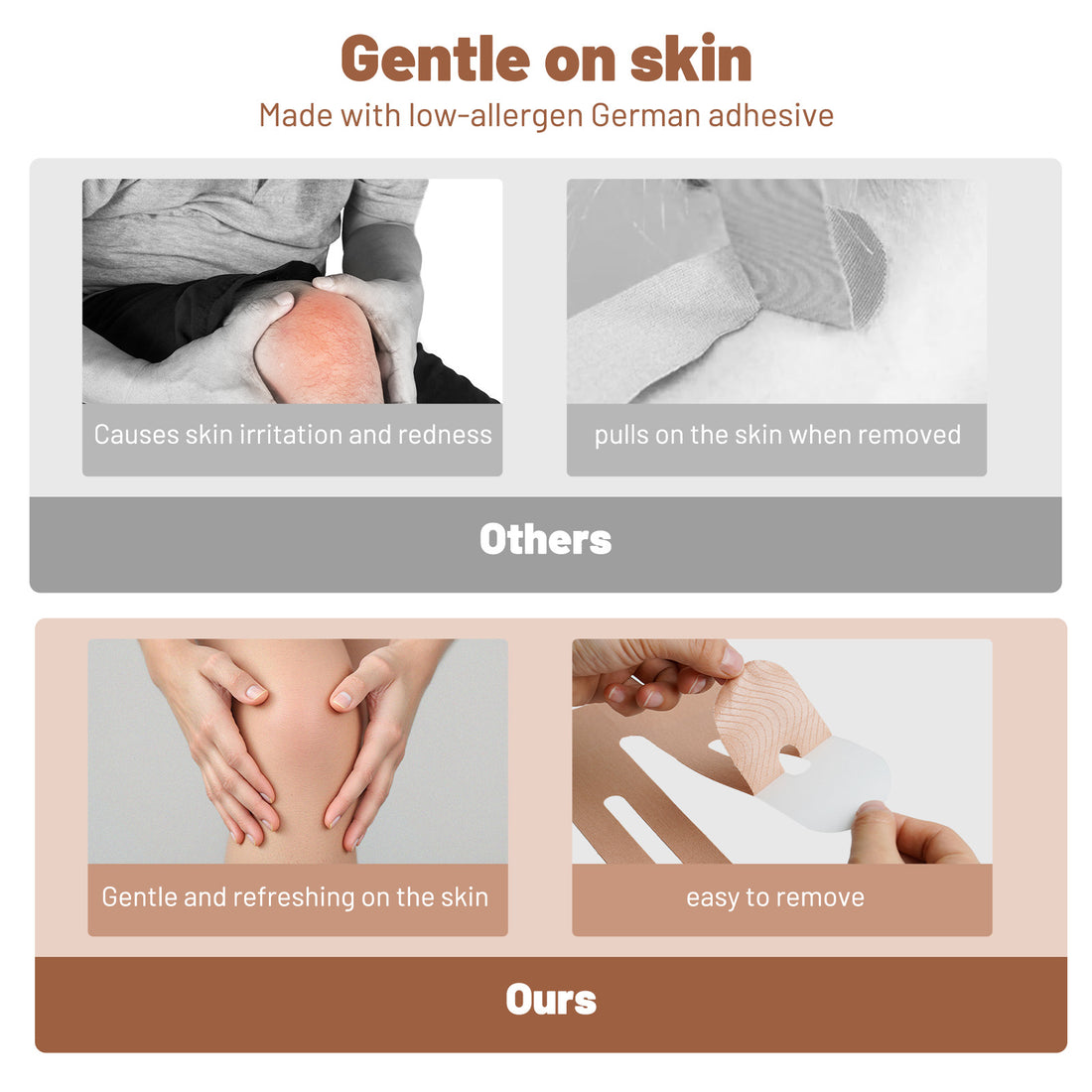 Newpearl Kinesiology Knee Tape (10-Pack)