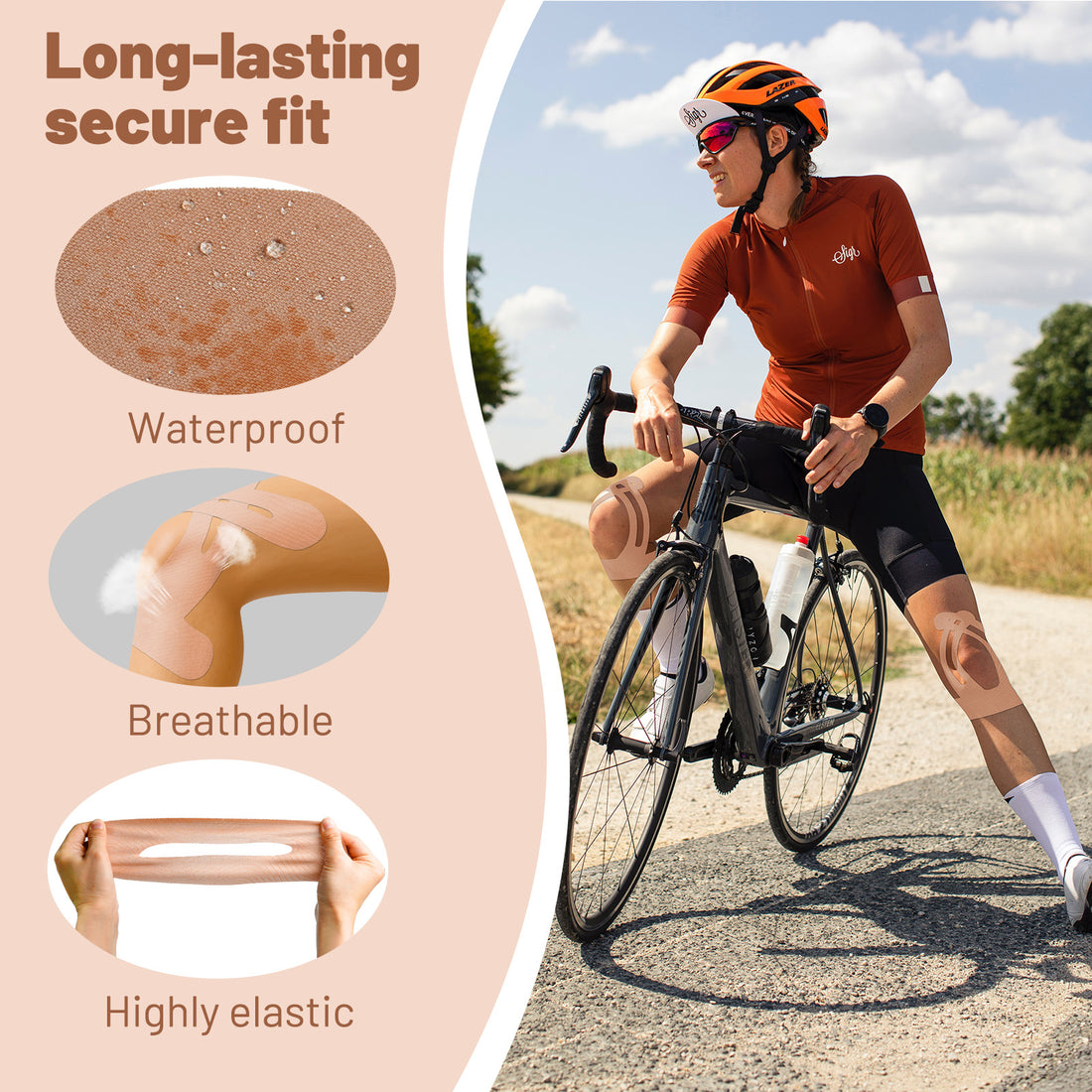 Newpearl Kinesiology Knee Tape (10-Pack)