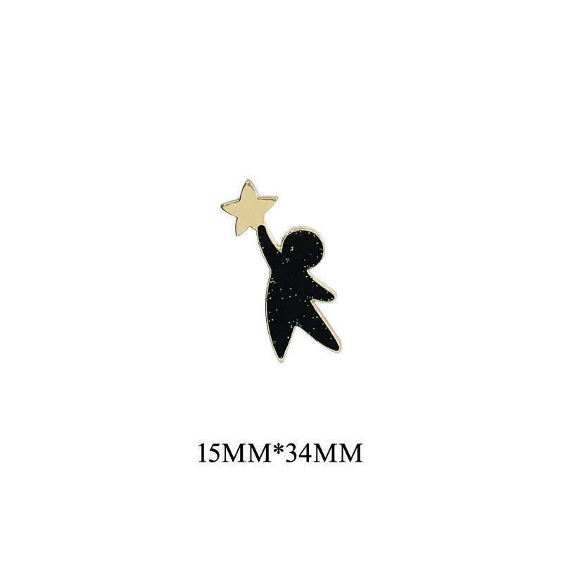 Star Catcher & Orbit Star Enamel Pins