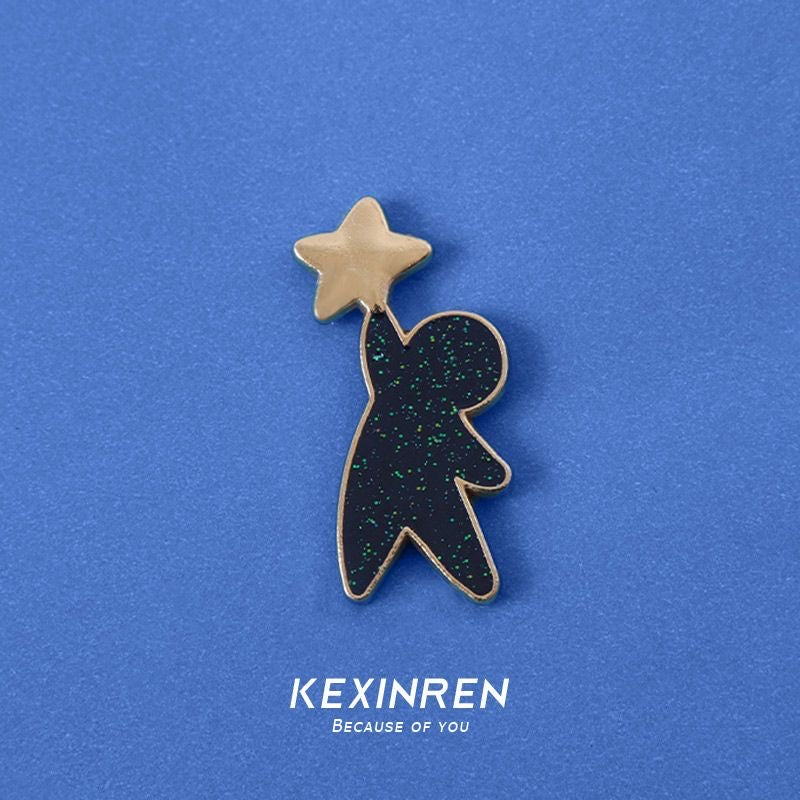Star Catcher & Orbit Star Enamel Pins