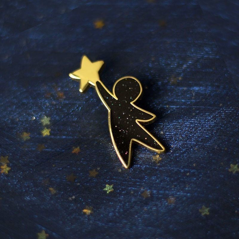 Star Catcher & Orbit Star Enamel Pins