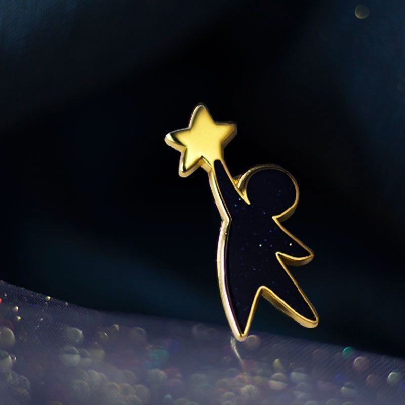 Star Catcher & Orbit Star Enamel Pins
