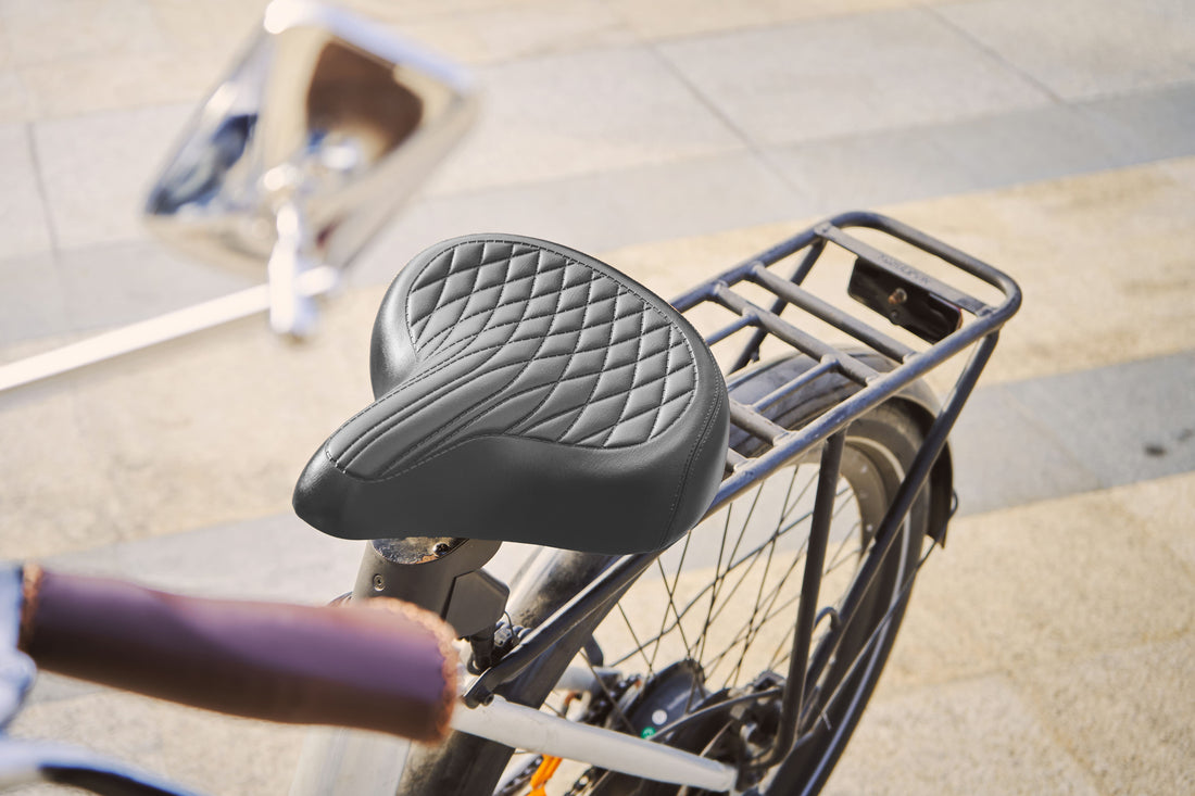 Black cruiser bike accessory bundle with Time Capsule styling