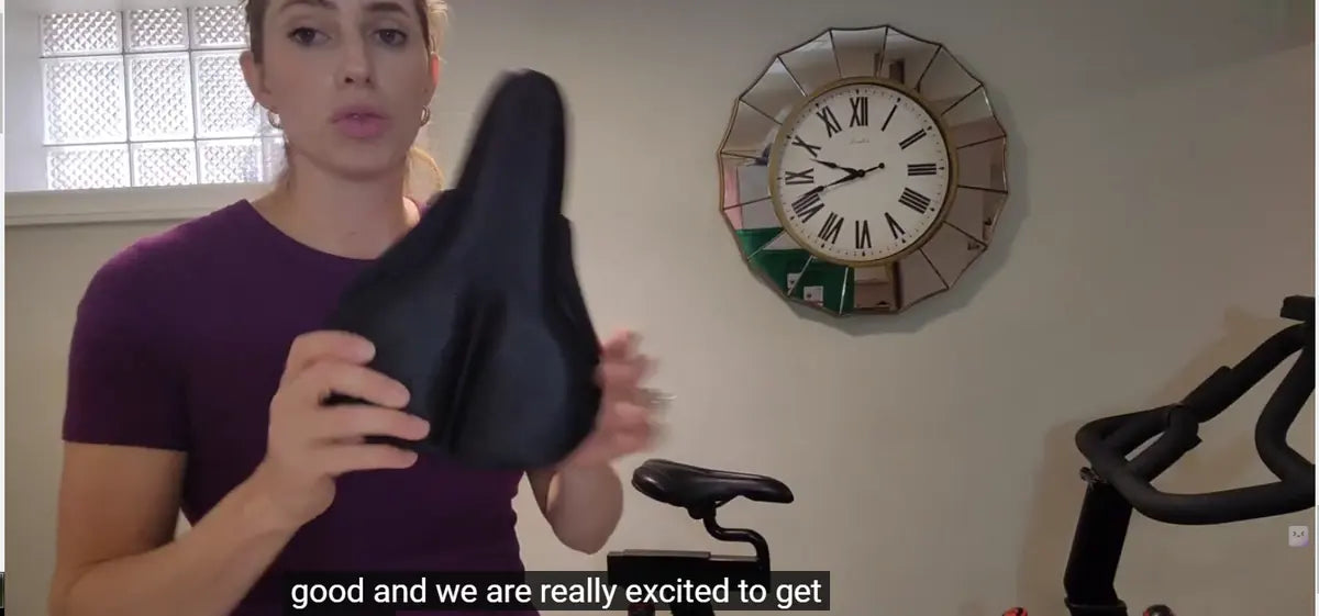 Load video: Discover the inspiration and innovation behind the creation of the Spark Cushion. Learn how we designed this unique product to enhance comfort and style for every cyclist.