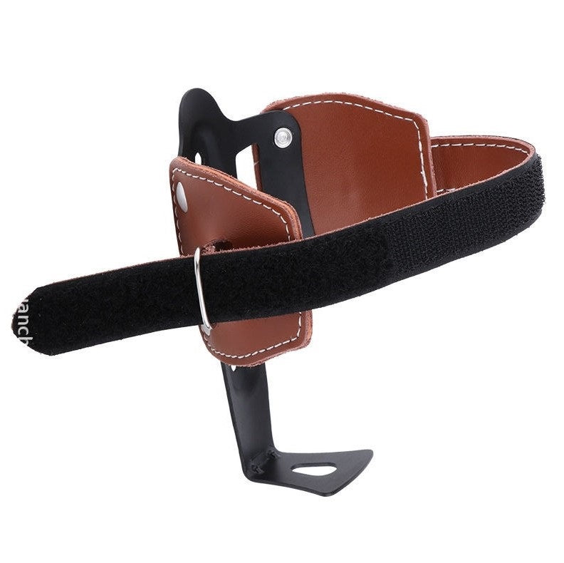 Vintage bicycle bottle holder with Velcro strap system