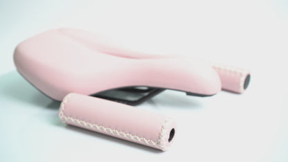 Bike Seat for Women, Wide Comfortable Pink Bicycle Saddle