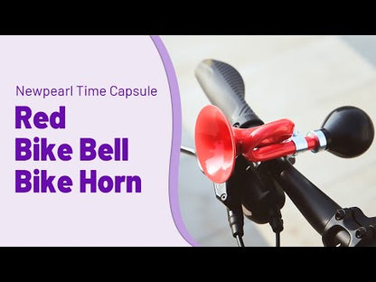 Newpearl Time Capsule Red Bike Bell, Bike Horn