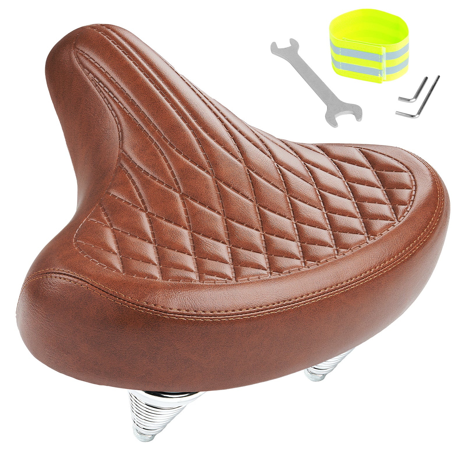 Coordinated brown cruiser bike accessories from Time Capsule series