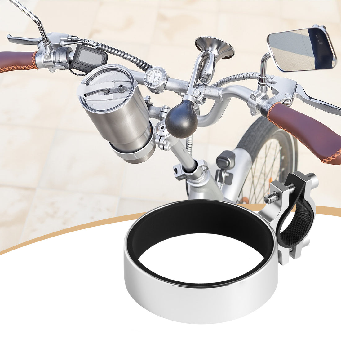 Time Capsule Silver Bike Cup Holder