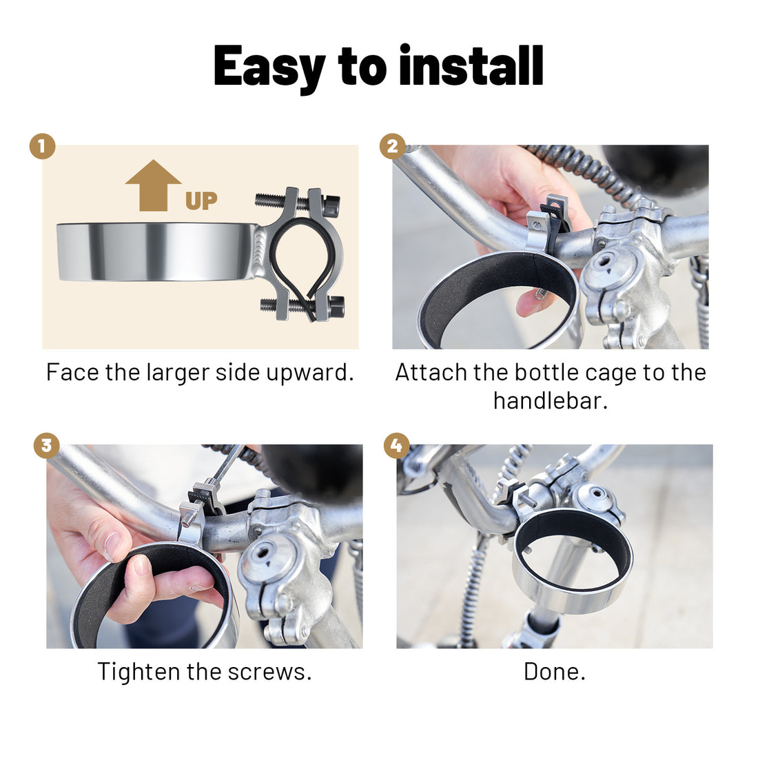 Time Capsule Silver Bike Cup Holder