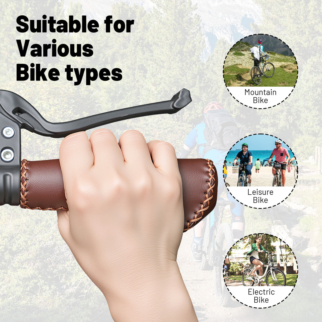 Time Capsule Brown Vintage Bike Grips