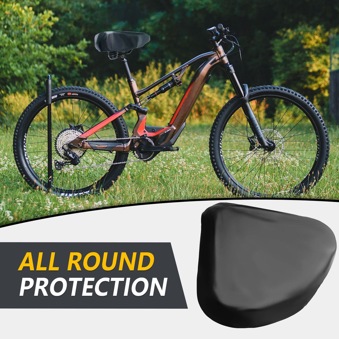 Super Wide Waterproof Bike Seat Cover