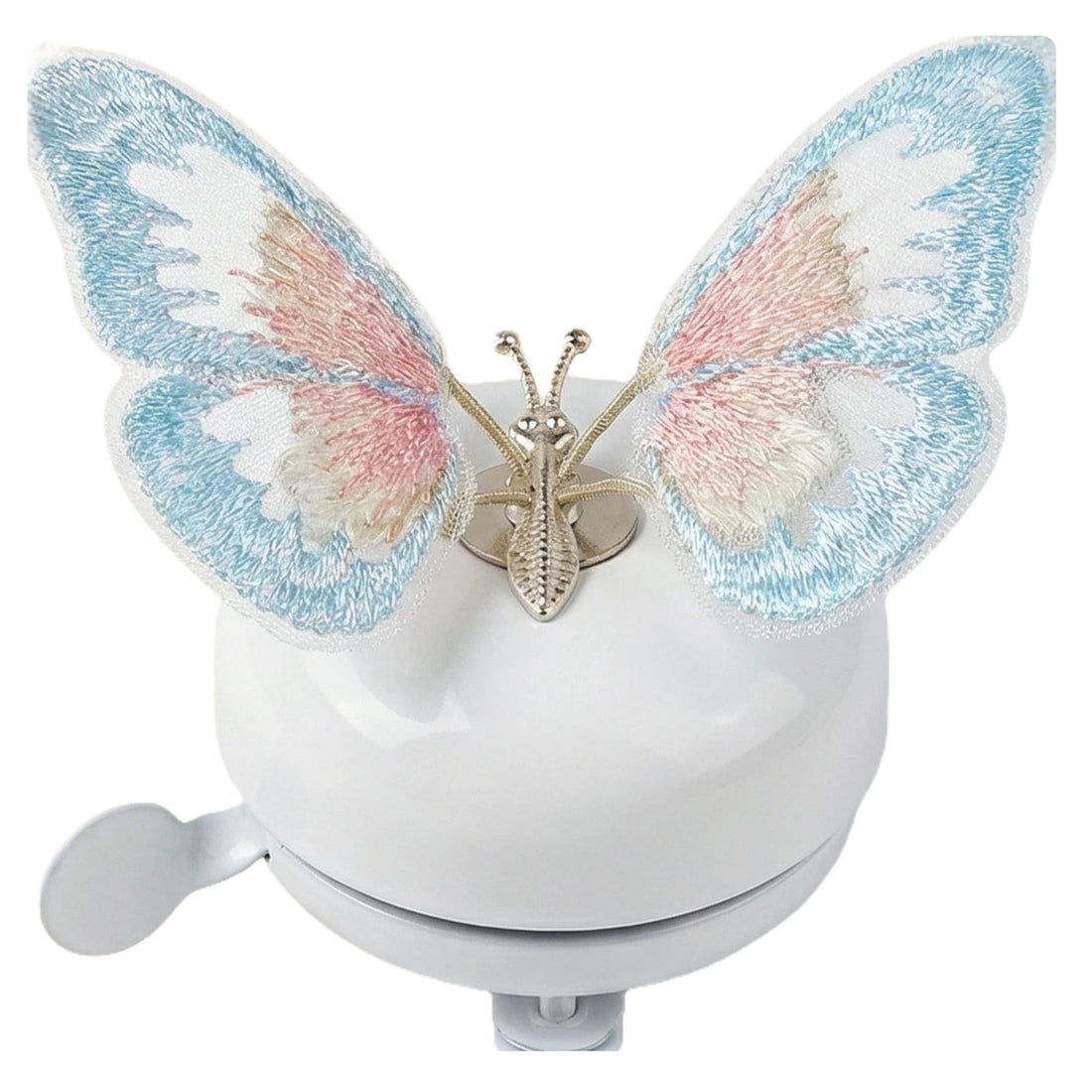 Newpearl white butterfly bike bell for kids and adults